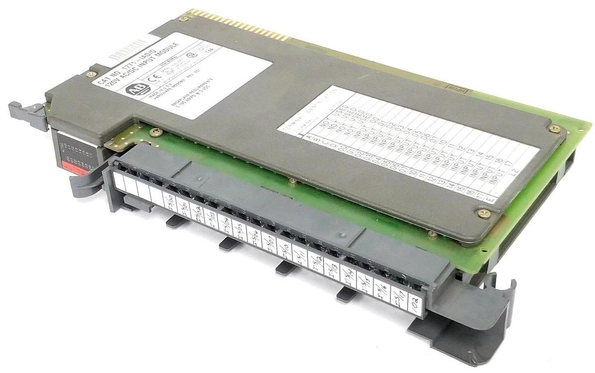 Used ALLEN BRADLEY 1771-IAD/D INPUT MODULE 120V AC/DC REV. A01 96220601 W/ 1771-WH
