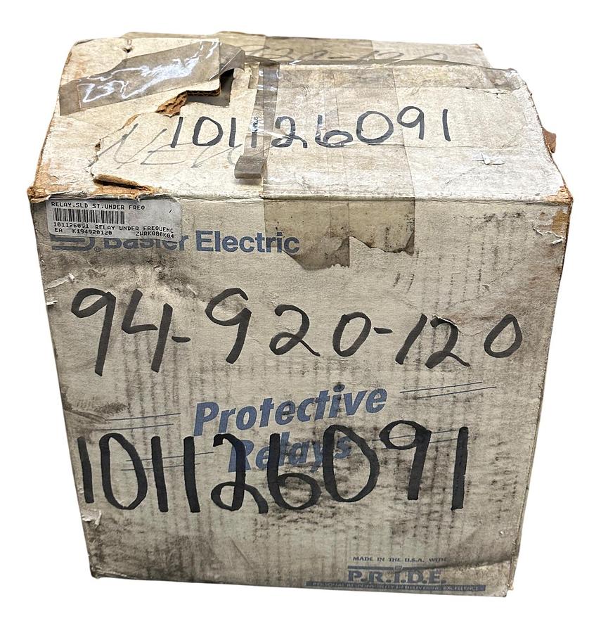 Used BASLER BE1-81 / BE1-81-T1E-E1C-A0N1F / 9106400 UNDERFREQUENCY SS RELAY DAMAGED