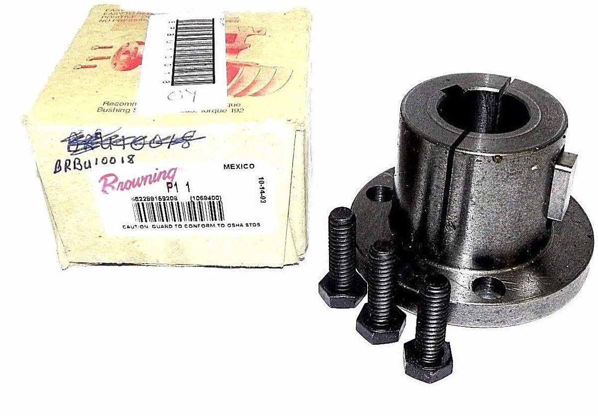 Used NIB BROWNING P1-1-3/16 BUSHING STEEL SPLIT TAPER 1-3/16