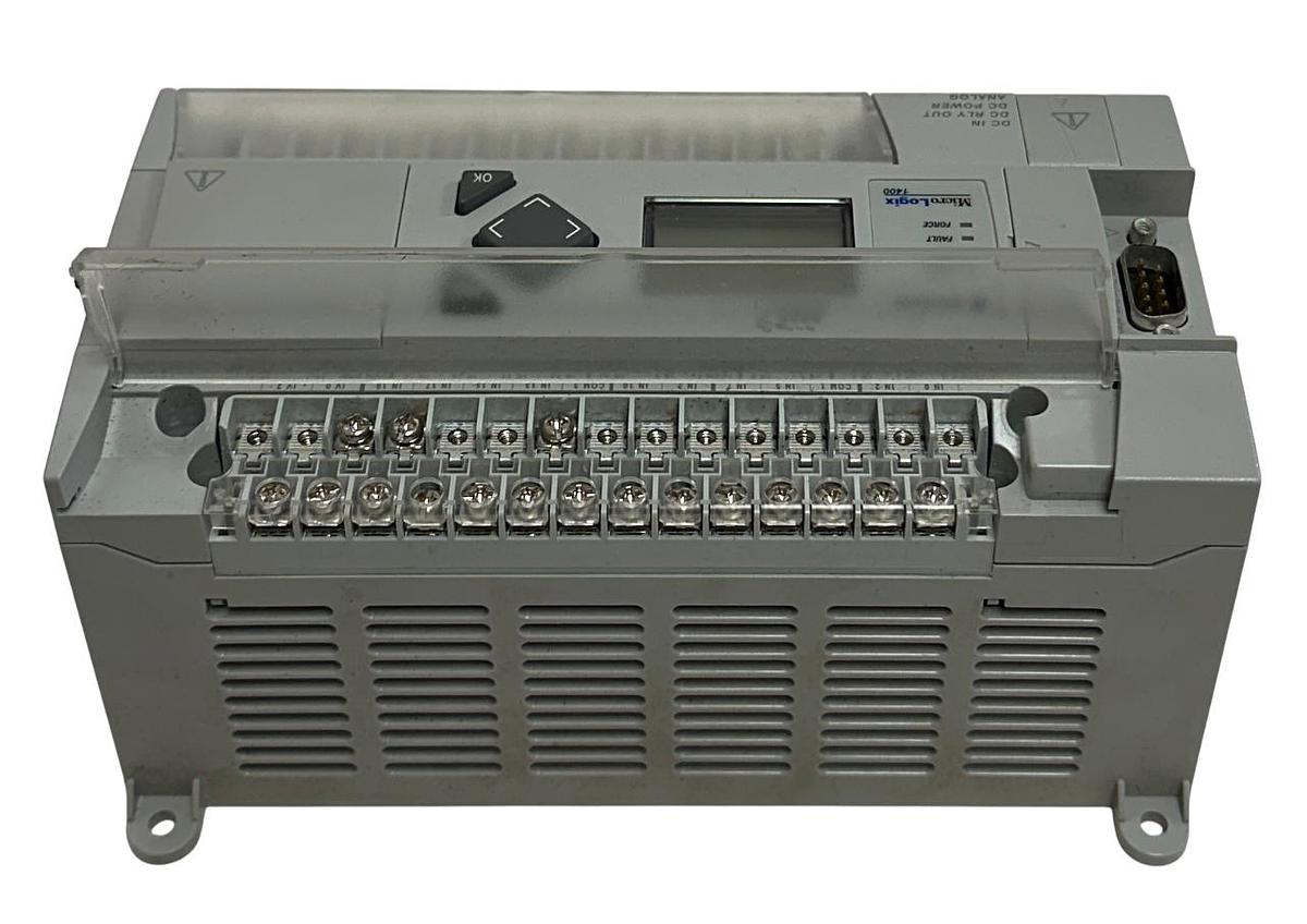 Used ALLEN BRADLEY 1766-L32BXBA /B MicroLogix 1400 32-PT CONTROLLER 12-24VDC USNP