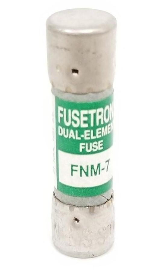 Used LOT OF 4 NEW BUSSMANN FNM-7 FUSETRON DUAL-ELEMENT FUSES FNM7