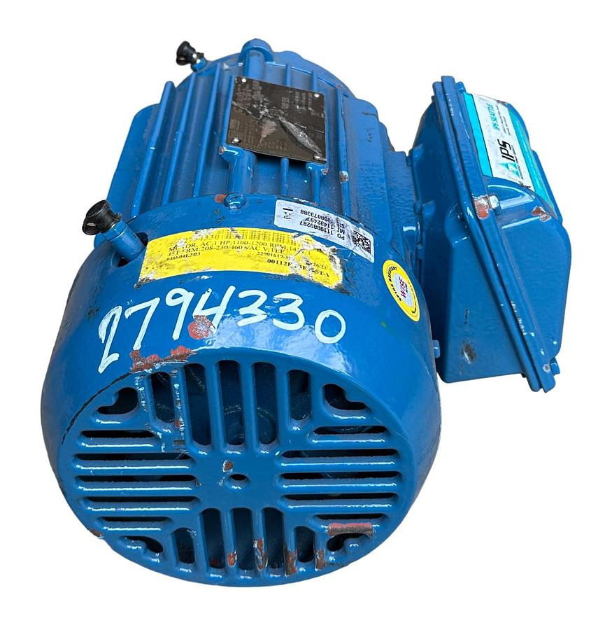 Used WEG 00112ST3QIE145T-W22 / 00112ST3QIE145TW22 SEVERE DUTY MOTOR 3PH 1HP 460V NSNP