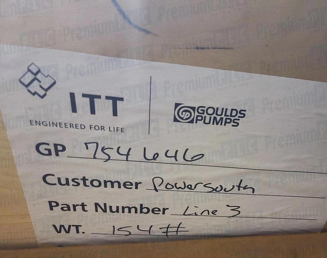 NEW ITT GOULDS PUMP SRL 36" SLURRY PUMP BEARING CARTRIDGE ASSY. 281216Y 754646
