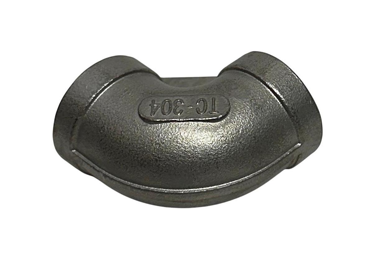 Used 14 UNBRANDED TC-304 / TC-316 / 1/2-150 / G-NPT THREADED ELBOW FITTINGS NSNP
