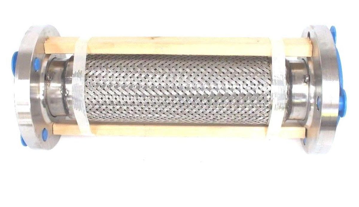 Used NEW STAINLESS STEEL BRAIDED HOSE A.F.I. 3 150F 316/316L SA182 B16.5 N707 FLANGES
