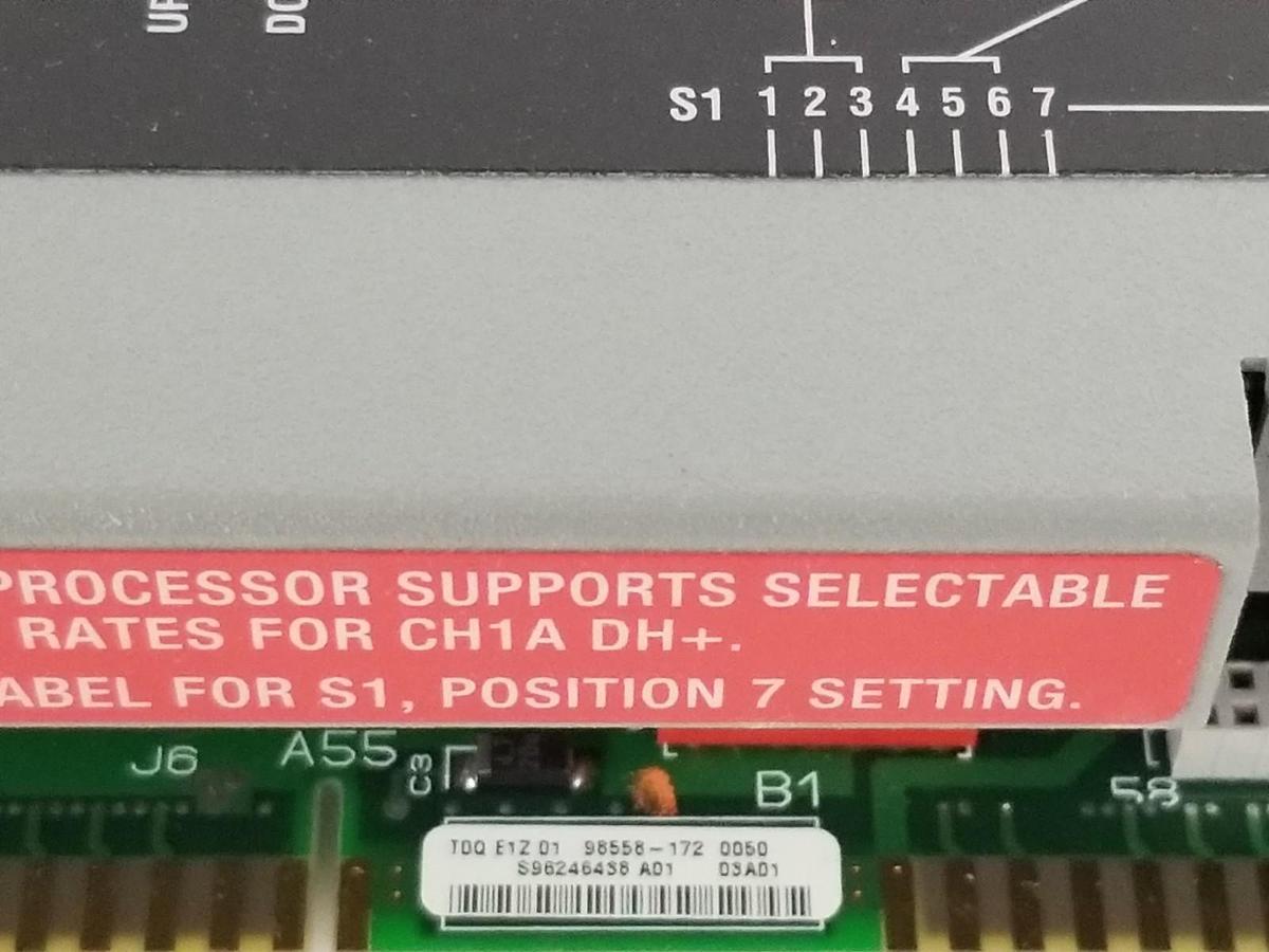 Used ALLEN BRADLEY 1785-L11B/E PROCESSOR MODULE REV. M01 F/W REV. E.2