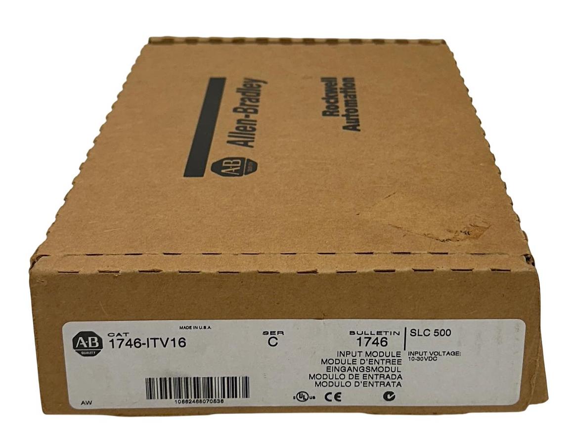 Used ALLEN BRADLEY 1746-ITV16 /C SLC 500 16-PT FAST RESPONSE INPUT MODULE 24VDC NSMP