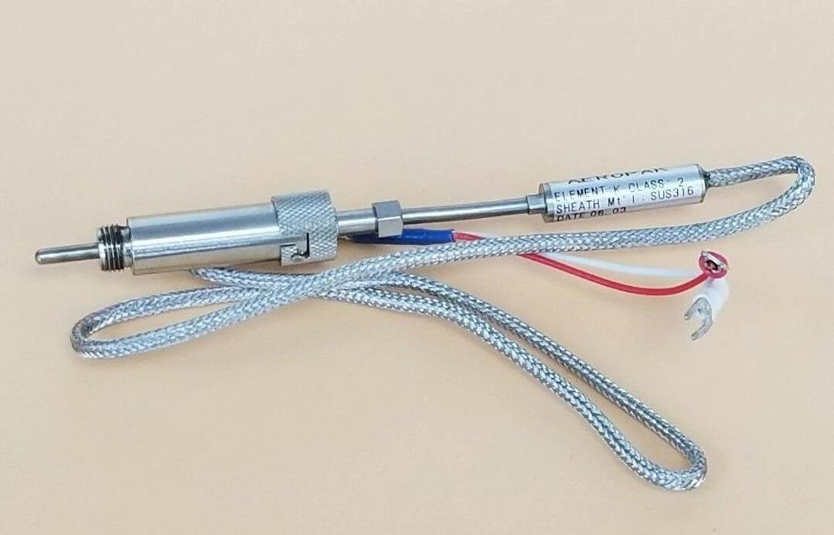 Used OKAZAKI AEROPAK KPN615822 THERMOCOUPLE ELEMENT SUS316, ELEMENT K, CLASS 2