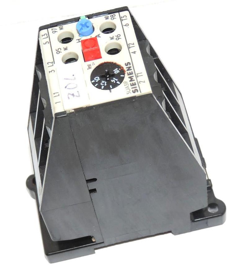 Used SIEMENS 3UA5-900-2A, OVERLOAD RELAY 10-16AMP, 3UA59002A
