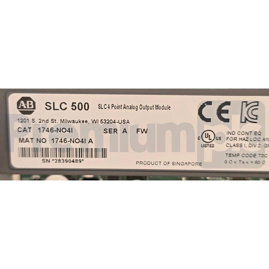 Allen-Bradley 1746-NO4I /A SLC 500 4-Channel Analog Output Module 1746NO4I NSMP
