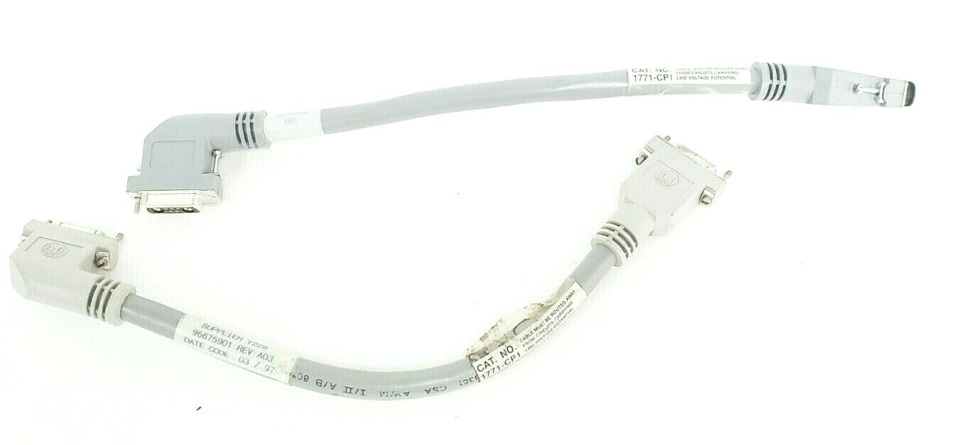 Used LOT OF 2 ALLEN-BRADLEY 1771-CP1 PLC-5 POWER SUPPLY CABLES 1771CP1
