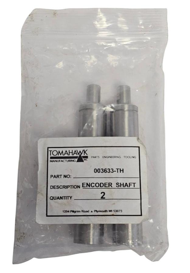 LOT OF 2 NEW TOMAHAWK 003633-TH ENCODER SHAFTS 003633TH