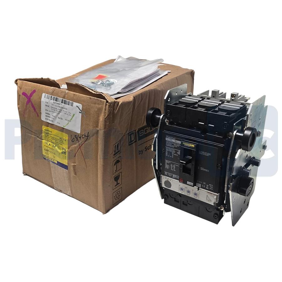 Used Square D HJD36150U33X PowerPact HJ 150 3P 600V 150A Drawout Circuit Breaker NSMP