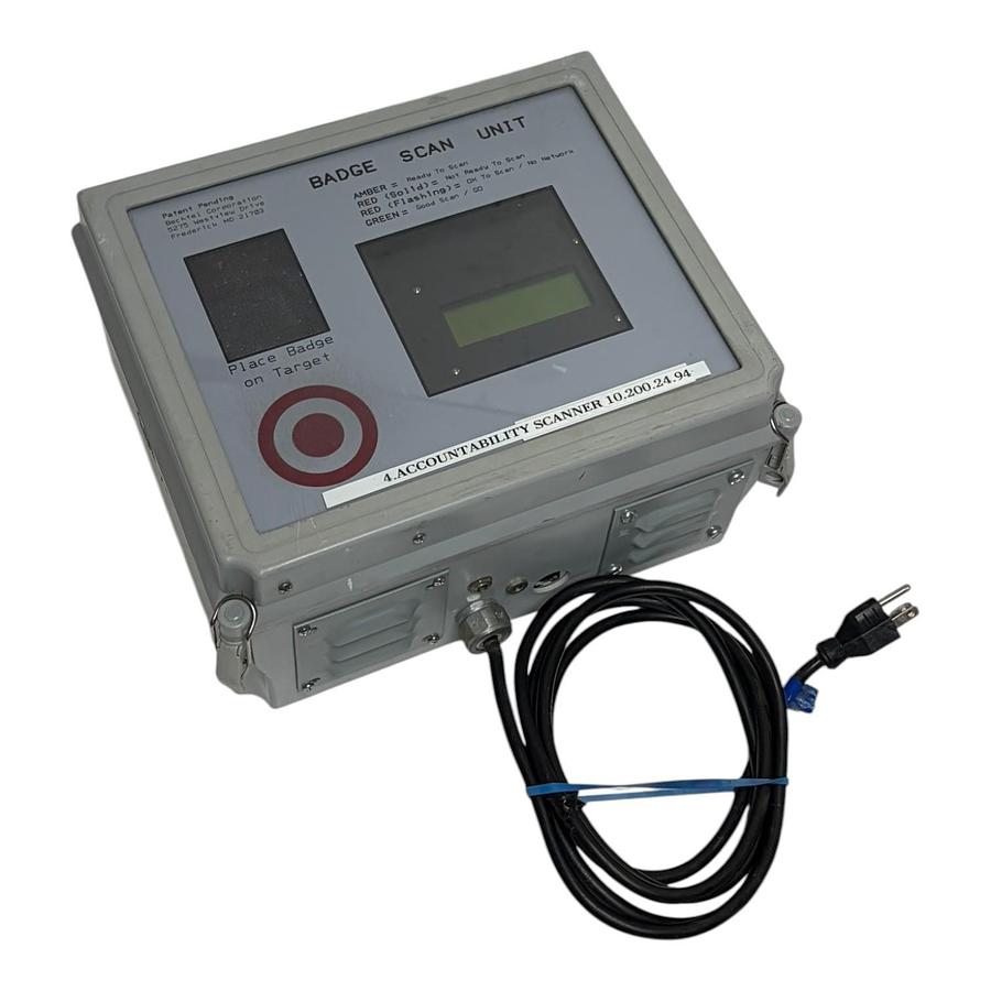 Used Hoffman A12106CHQRFGW Industrial Accountability Badge Scan Unit RF IDeas