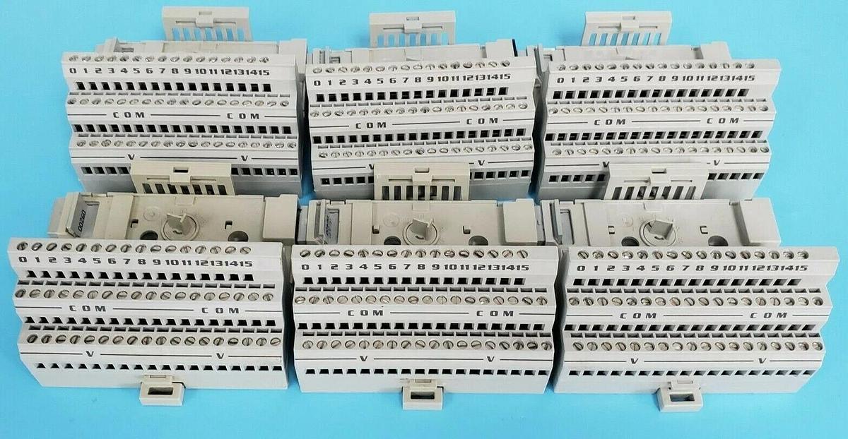 Used LOT OF 6 ALLEN BRADLEY 1794-TB3 TERMINAL BASES 1794TB3 SER. A REV. A01, 96145474