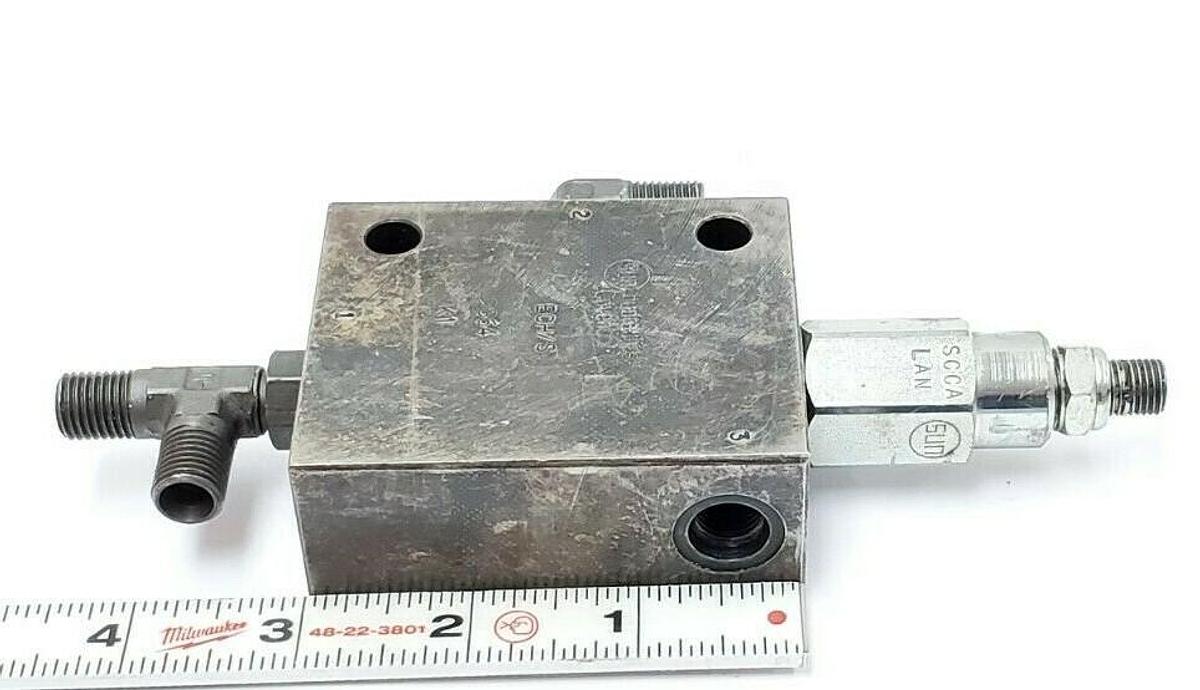 Used SUN HYDRAULICS ECH/S VALVE BLOCK ASSEMBLY 9G64 K1 ECHS