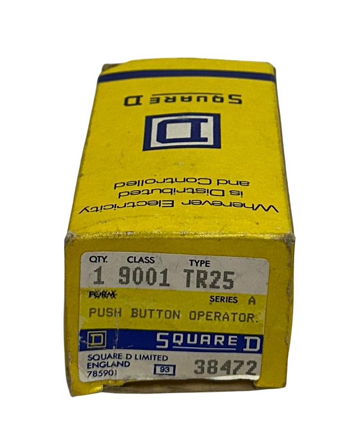 Used 3 SQUARE D 9001 TR25 / 9001TR25 PUSH BUTTON OPERATORS Series A MUSHROOM OEM NSMP