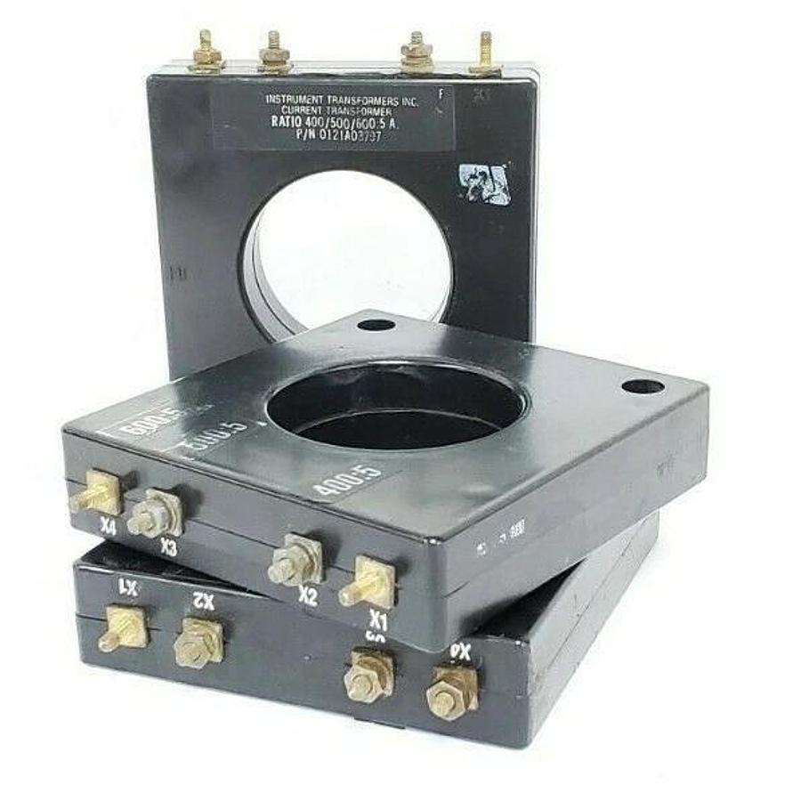 Used LOT OF 3 INSTRUMENT TRANSFORMERS 0121A03797 CURRENT TRANSFORMERS X13580048-03