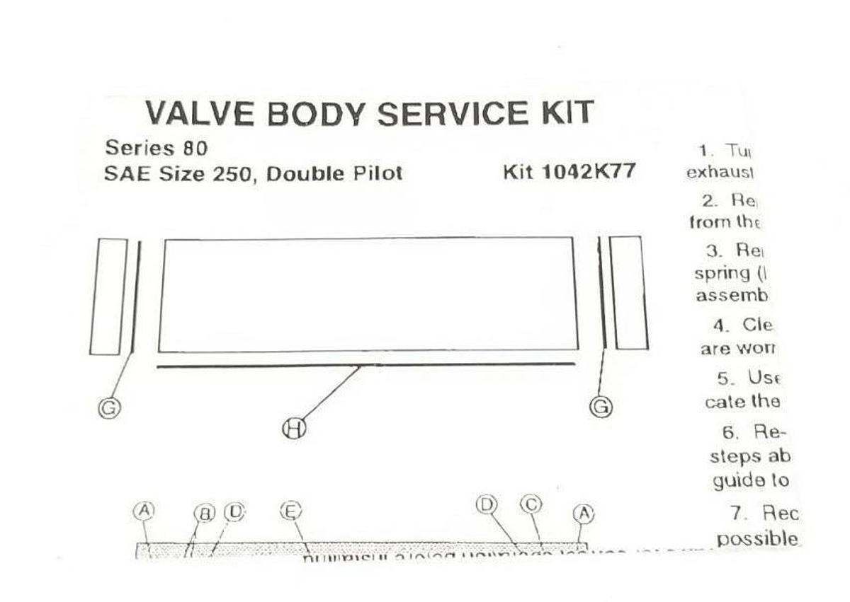 NIB ROSS 1042K77 SERVICE KIT W80 SZ 250 DBL