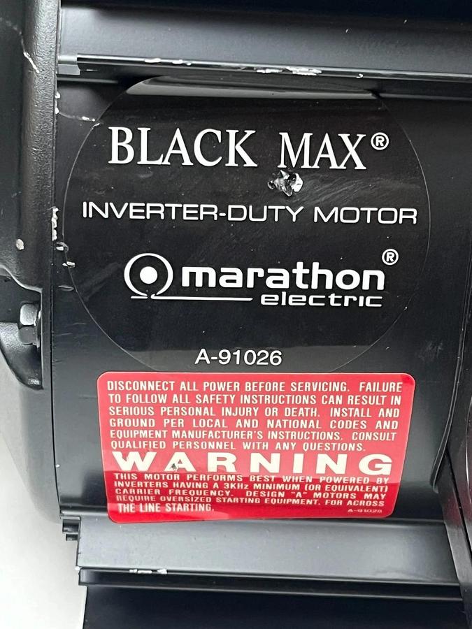 Marathon VVC184THTY7726AAM Y543A Black Max 5HP Inverter Duty Motor 3PH 184TC