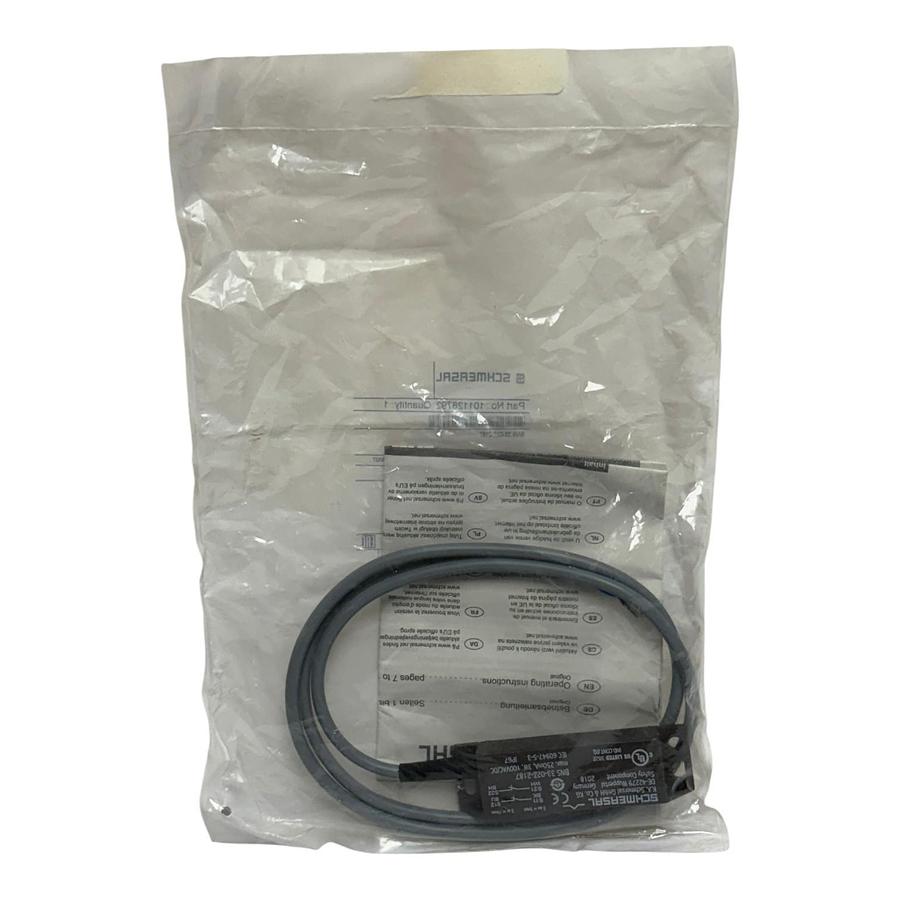 Used Schmersal BNS 33-02Z-2187 Non-Contact Magnetic Safety Switch 2NC New Sealed