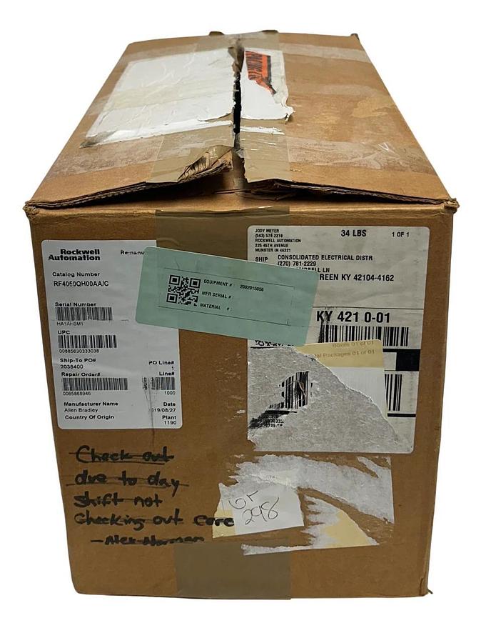 Refurbished ALLEN BRADLEY F-4050-Q-H00AA /A ULTRA SERIES AC SERVO MOTOR 193493 2.5kW REMAN