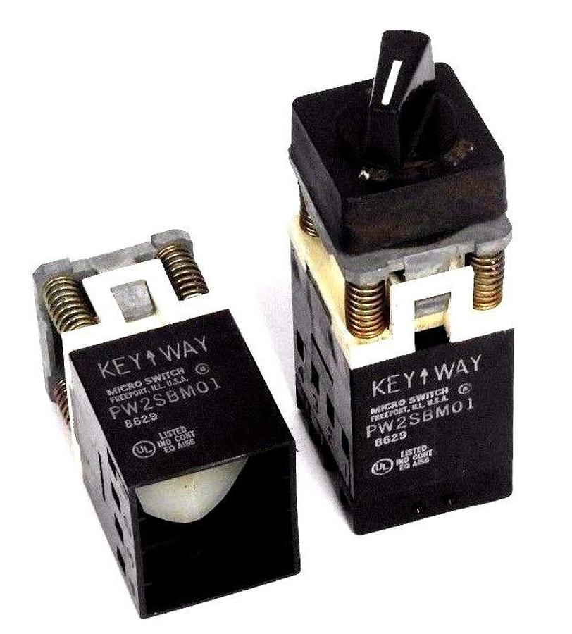 Used LOT OF 2 MICROSWITCH PW2SBM01 PILOT LIGHT MODULES
