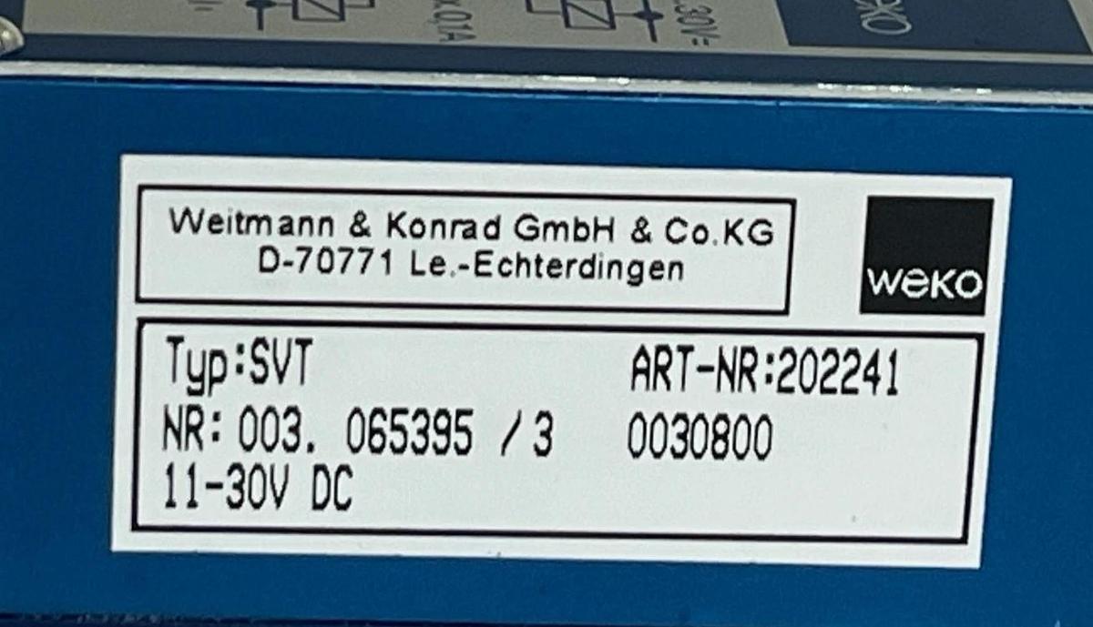 WEKO SVT Electronic Module - Typ: SVT / Art-Nr: 202241 - Weitmann & Konrad