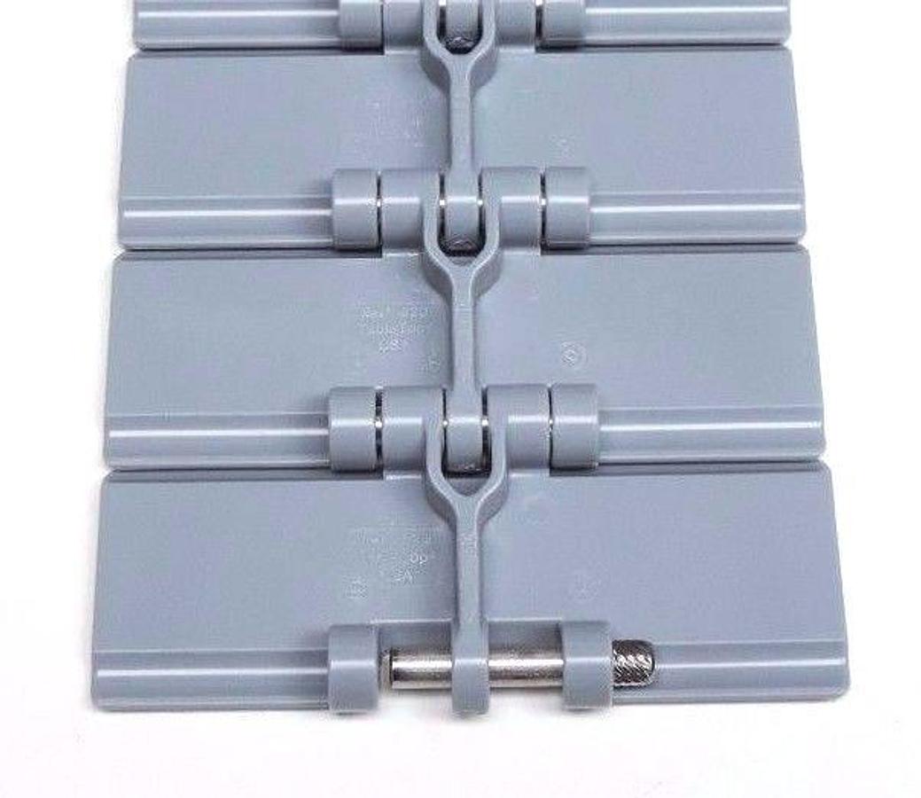 Used NIB REXNORD PS820K4.5 TABLE TOP CHAIN 10FT LENGTH 4.5" WIDTH 1.5" PITCH