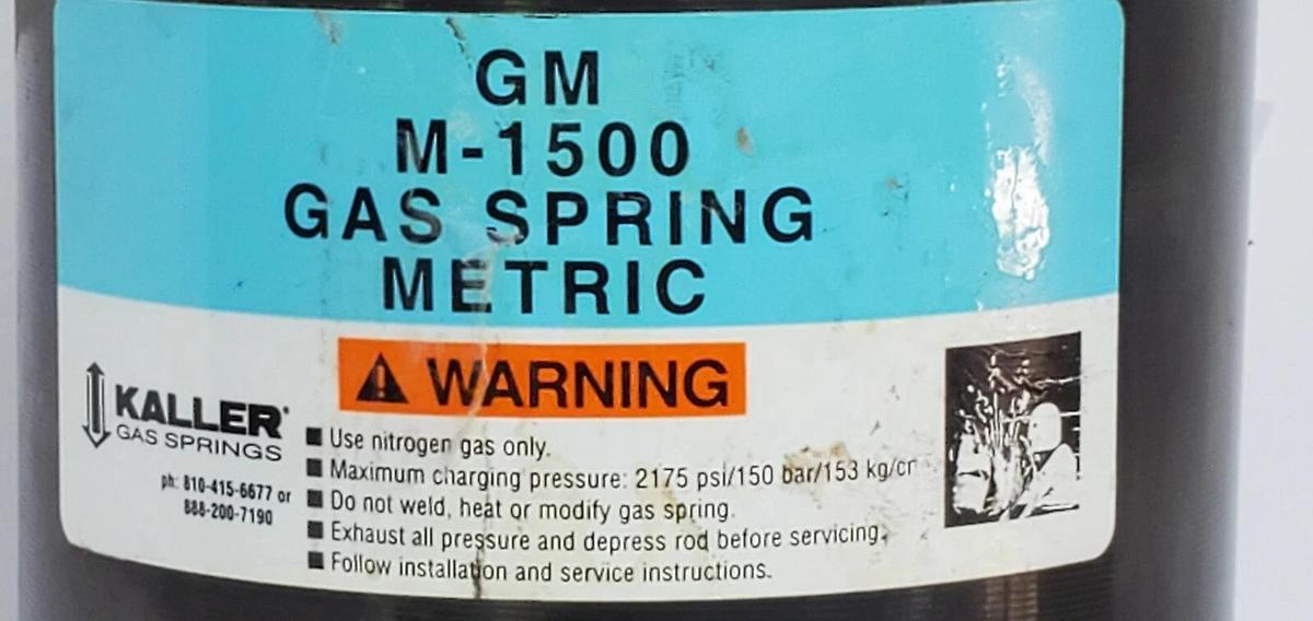 Used KALLER M-1500 GAS SPRING METRIC TU 5000-80