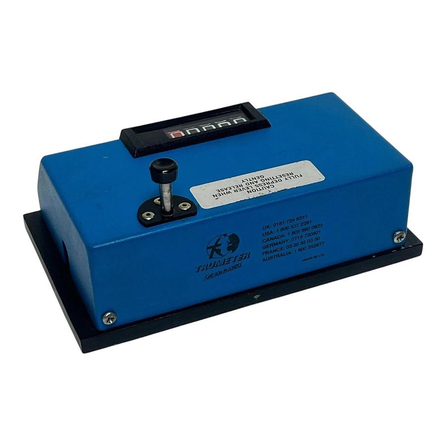 Used Trumeter 3602 Series Heavy Duty Mechanical Totalizing Length Counter 5-Digit
