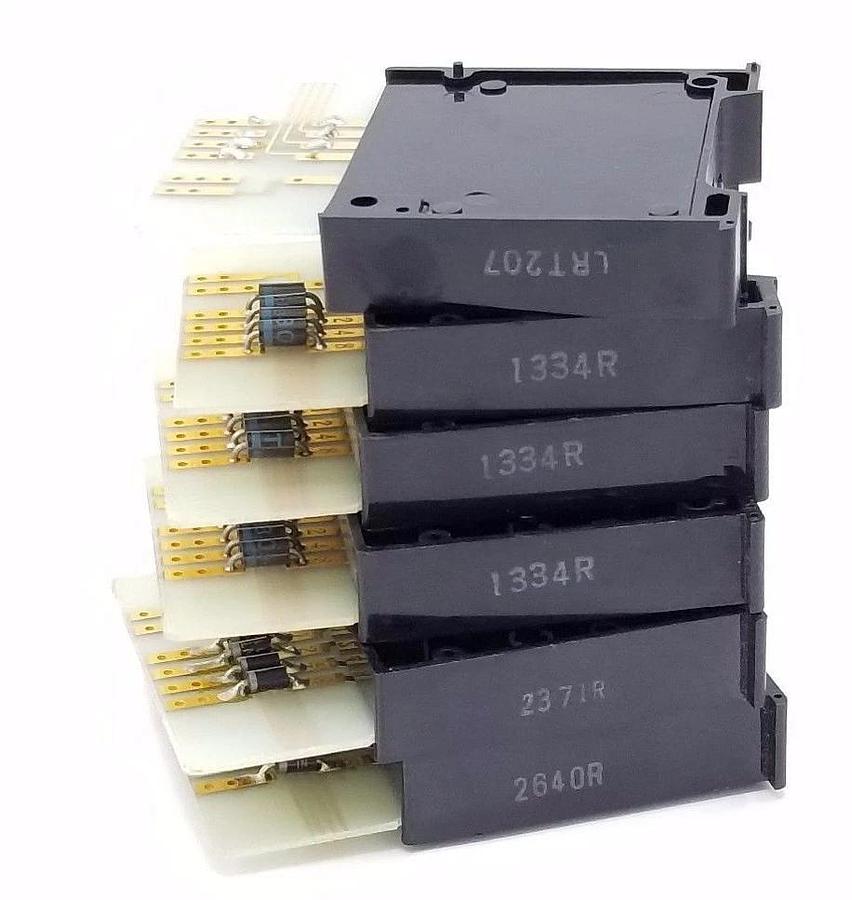 Used LOT OF 6 OMRON LRT207 COUNTER MODULES