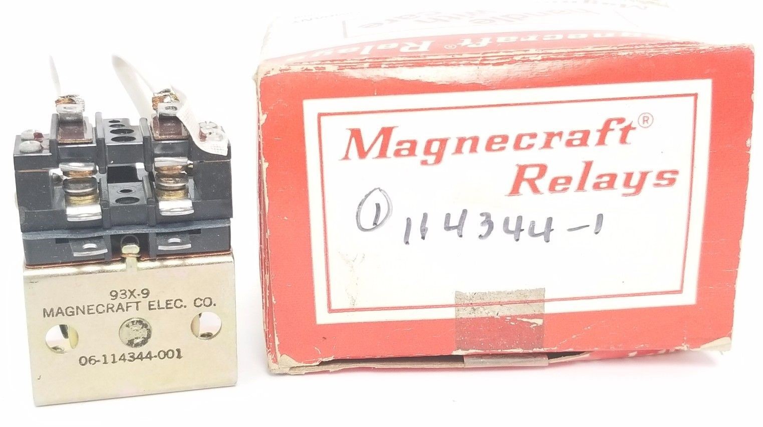 Used NIB MAGNECRAFT ELEC. CO. 06-114344-001 RELAY 93X-9