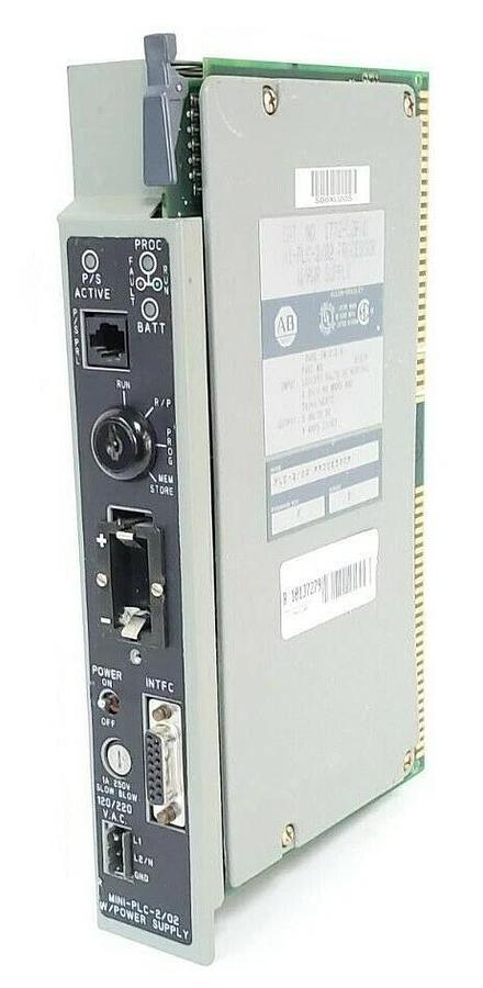 Used ALLEN BRADLEY 1772-LZP SER. D PROCESSOR W/ PWR SUPPLY 1772LZP