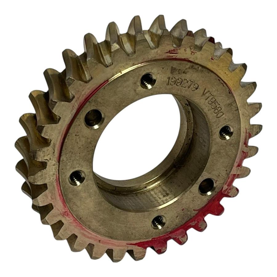New Surplus Brass Helical Spur Gear V75980 199279 Industrial Replacement