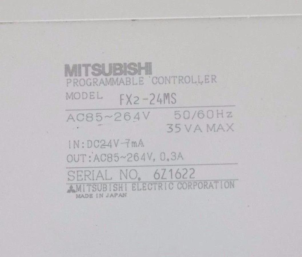 Used MITSUBISHI MELSEC FX2-24MS TRIAC UNIT PROGRAMMABLE CONTROLLER FX2-24MS