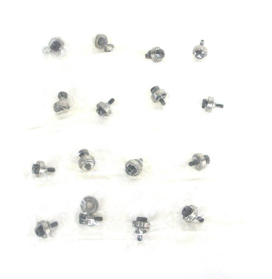 Used LOT OF 16 NEW SKF 608-2Z/C3 HT MINI BALL BEARINGS 907515-20 W/ SCREWS & WASHERS