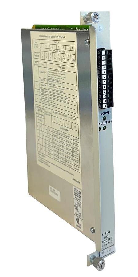 Used HONEYWELL 621-9940 / 6219940 SERIAL I/O COMMUNICATION MODULE VR. 3.2 NSMP