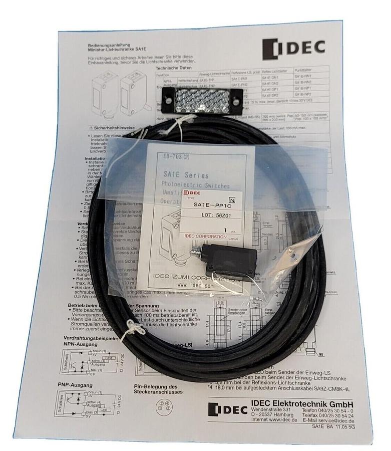 Used NEW IDEC SA1E-PP1C PHOTOELECTRIC SENSOR SA1EPP1C