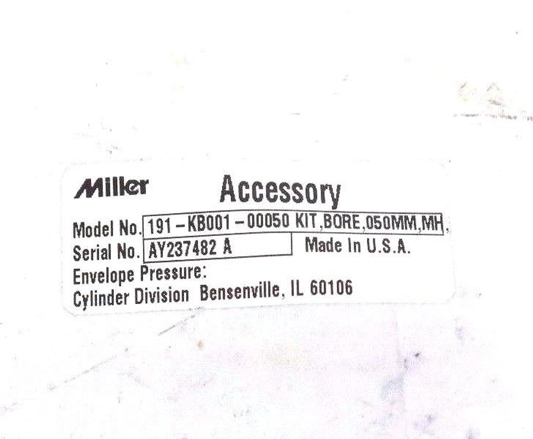 NEW MILLER FLUID POWER 191-KB001-00050 BORE KIT, 050MM, MH