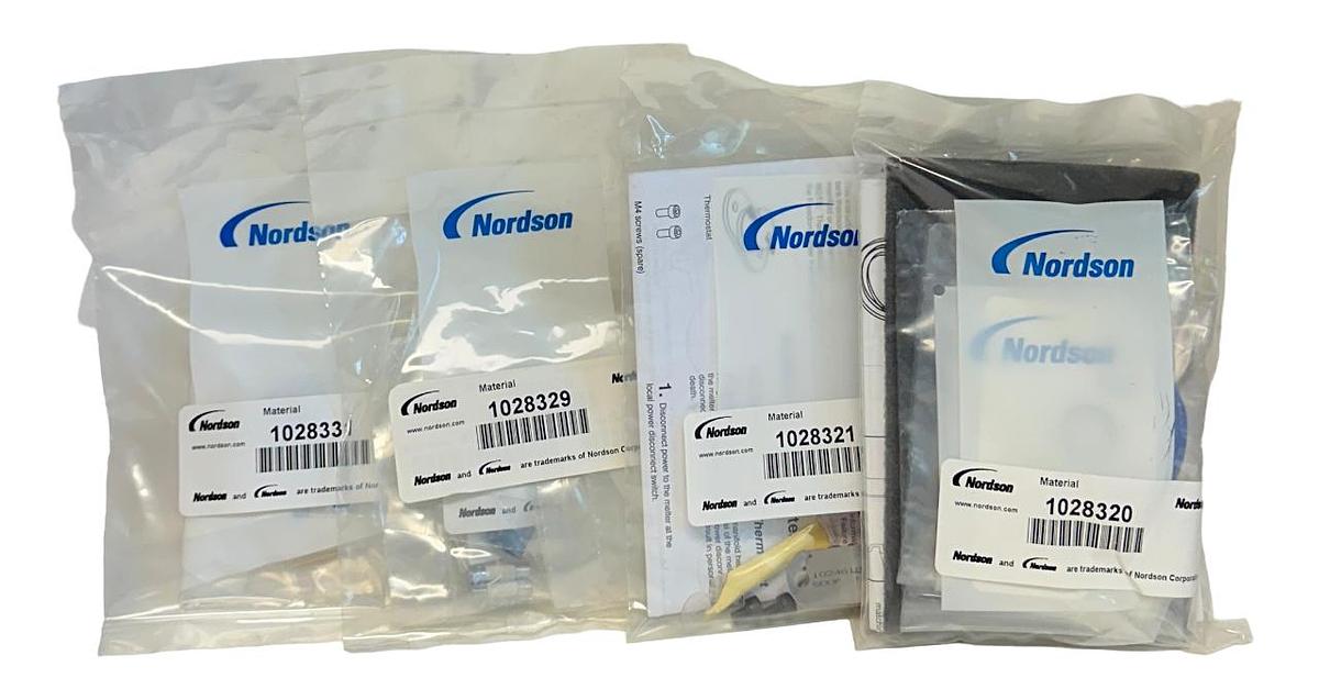 Used NEW NORDSON 1028332 OEM BASIC SPARE PARTS KIT HOSE / GUN MODULE 1028328 NSMP