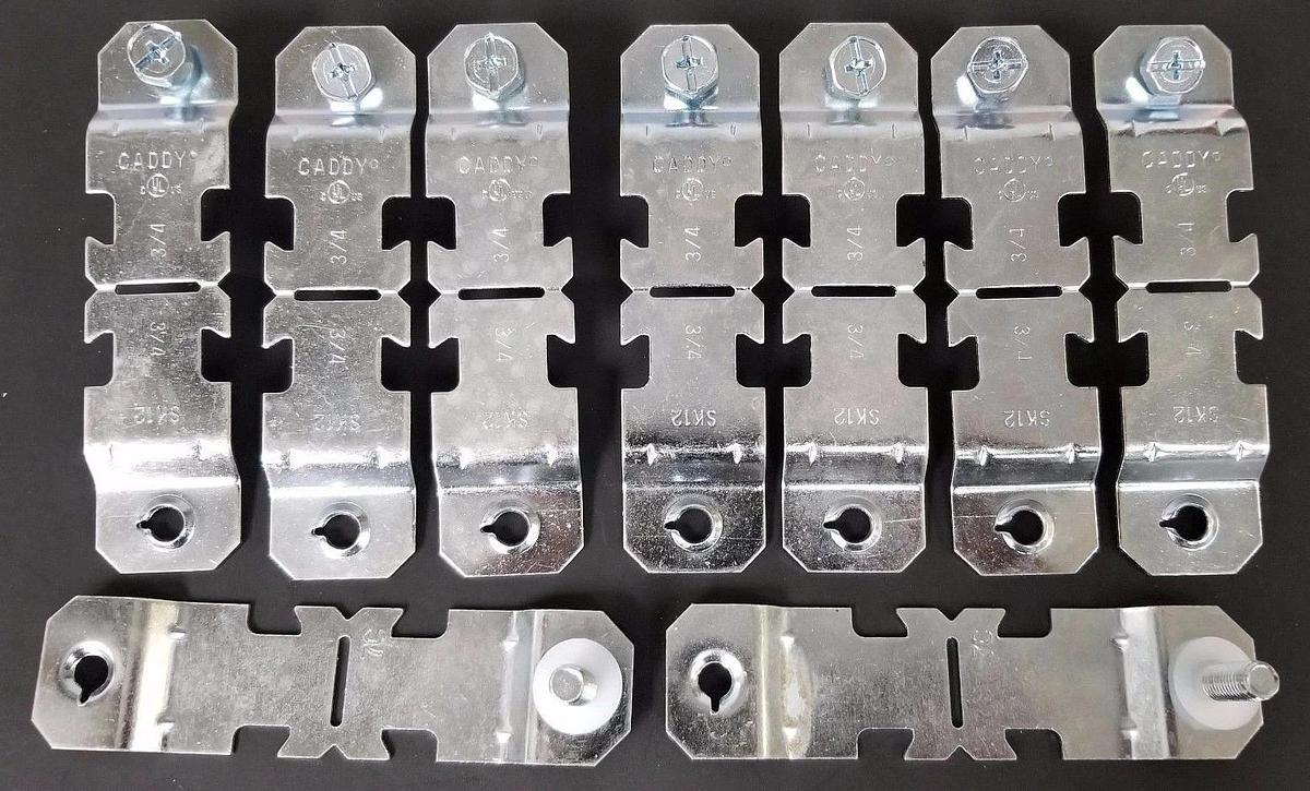 LOT OF 9 NEW CADDY SK12 STRUT CLAMPS 3/4''