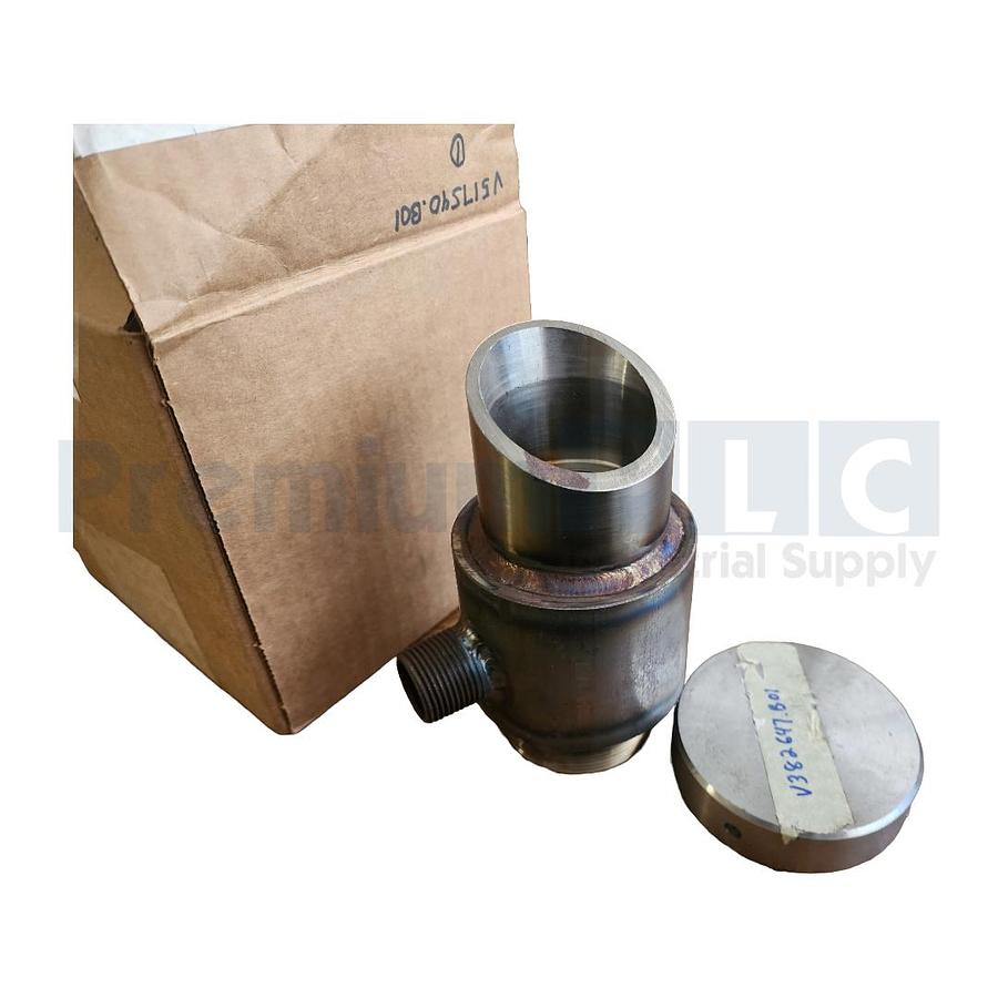 Used NEW STOCK SCHENCK PROCESS V517540.B01/V379205.B02 COAL FEED POKE HOLE WELDMENT