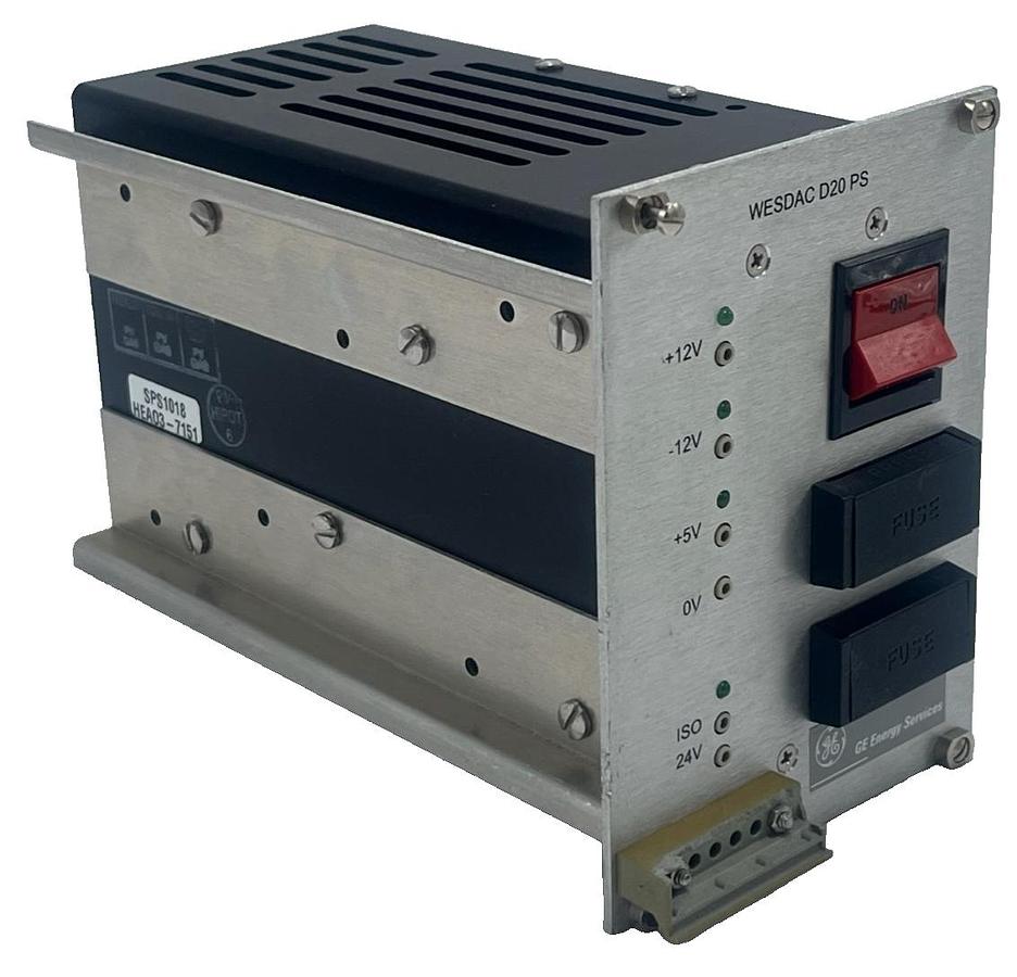 Used GE SPS-1018 Power Supply 580-0241 WESDAC D20 130VDC Input *BROKEN NAMEPLATE*
