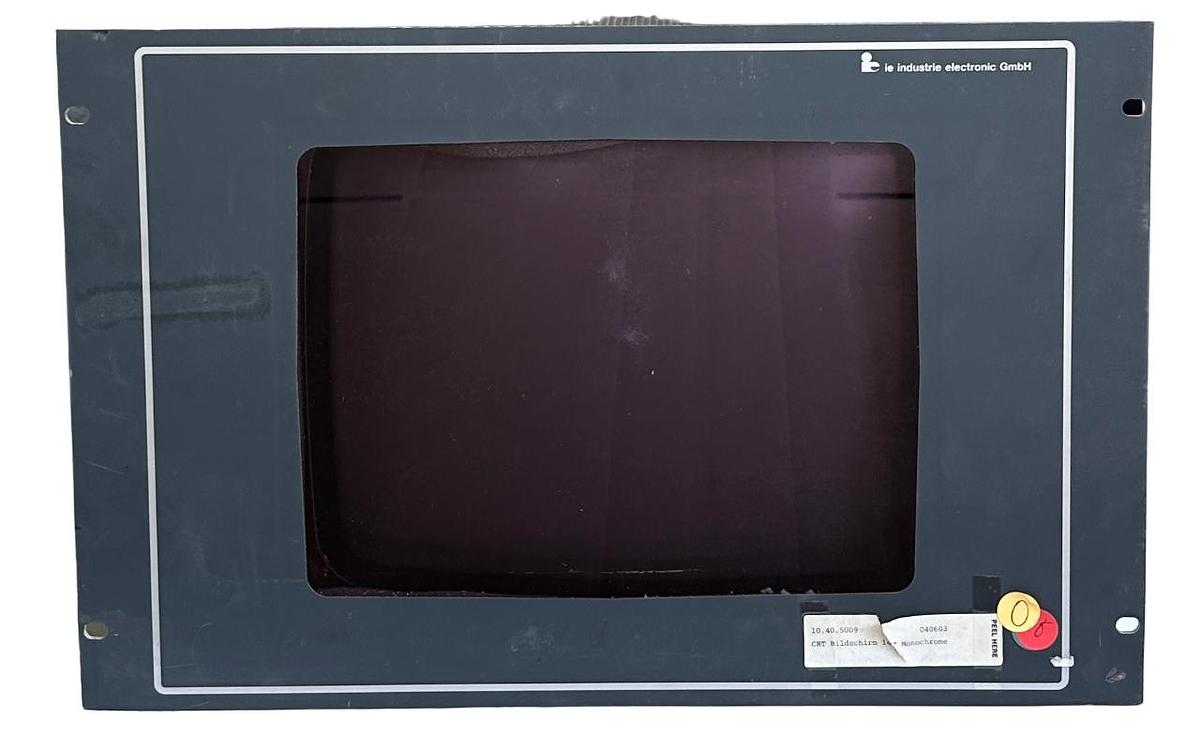 Used ie industrie electronic 10.40.5009 SN 30 14" Monochrome CRT Monitor