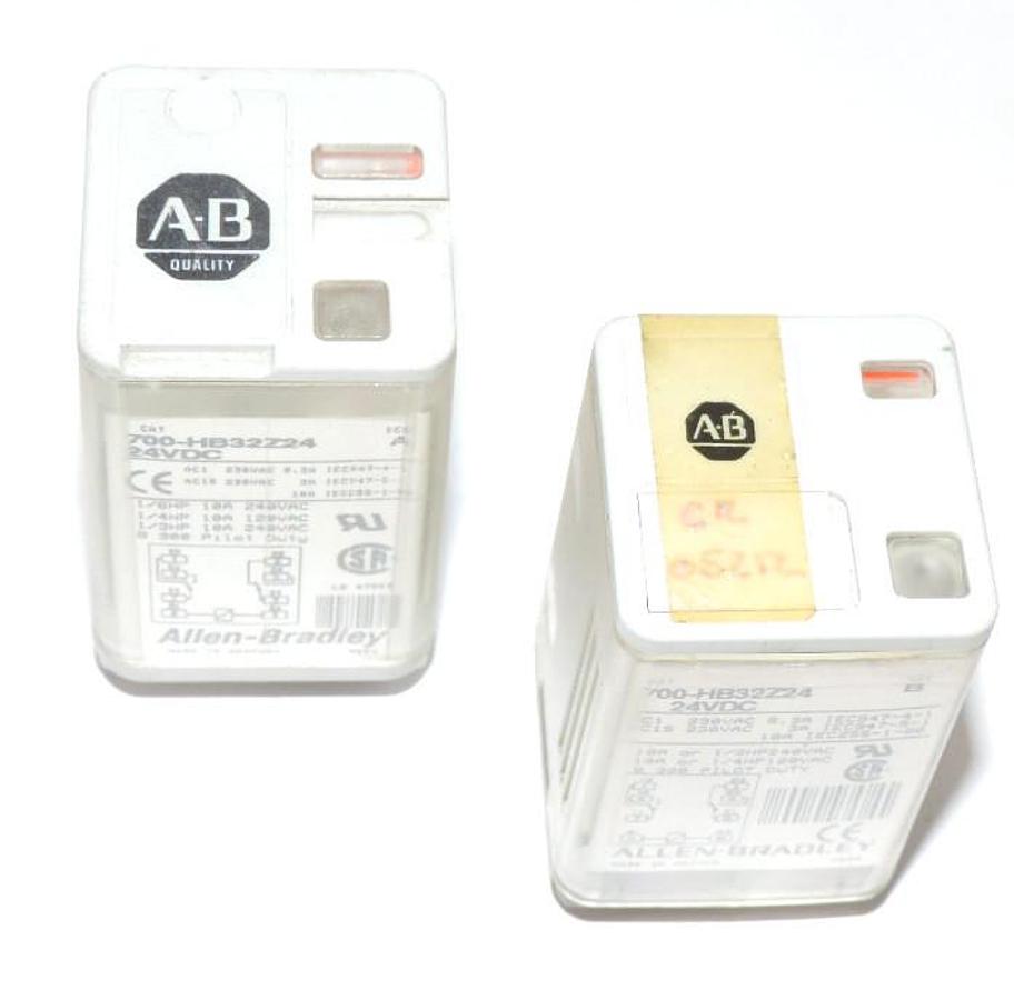 Used LOT OF 2 ALLEN BRADLEY 700-HB32Z24 RELAYS 700HB32Z24, SER. A & B, 1 EACH