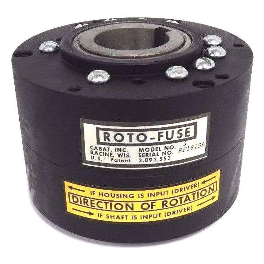Used NEW CABAT INC. MODEL NO. 3 ROTO-FUSE TORQUE CLUTCH 152-134-A