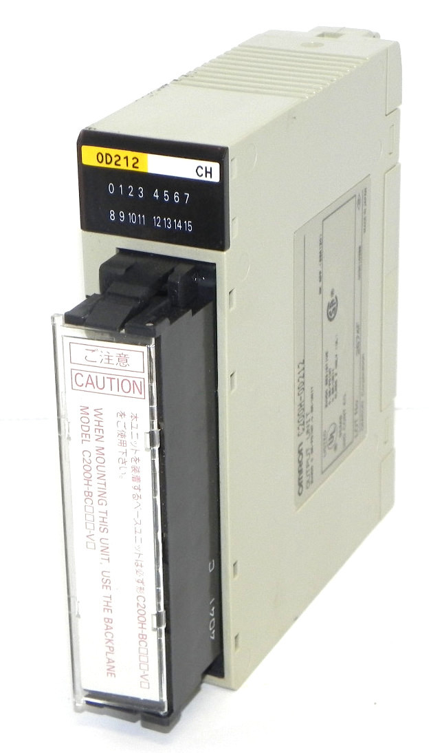 Used OMRON C200H-OD212 OUTPUT MODULE 24VDC 0.3A/POINT, 4.8A/UNIT, C200H-0D212