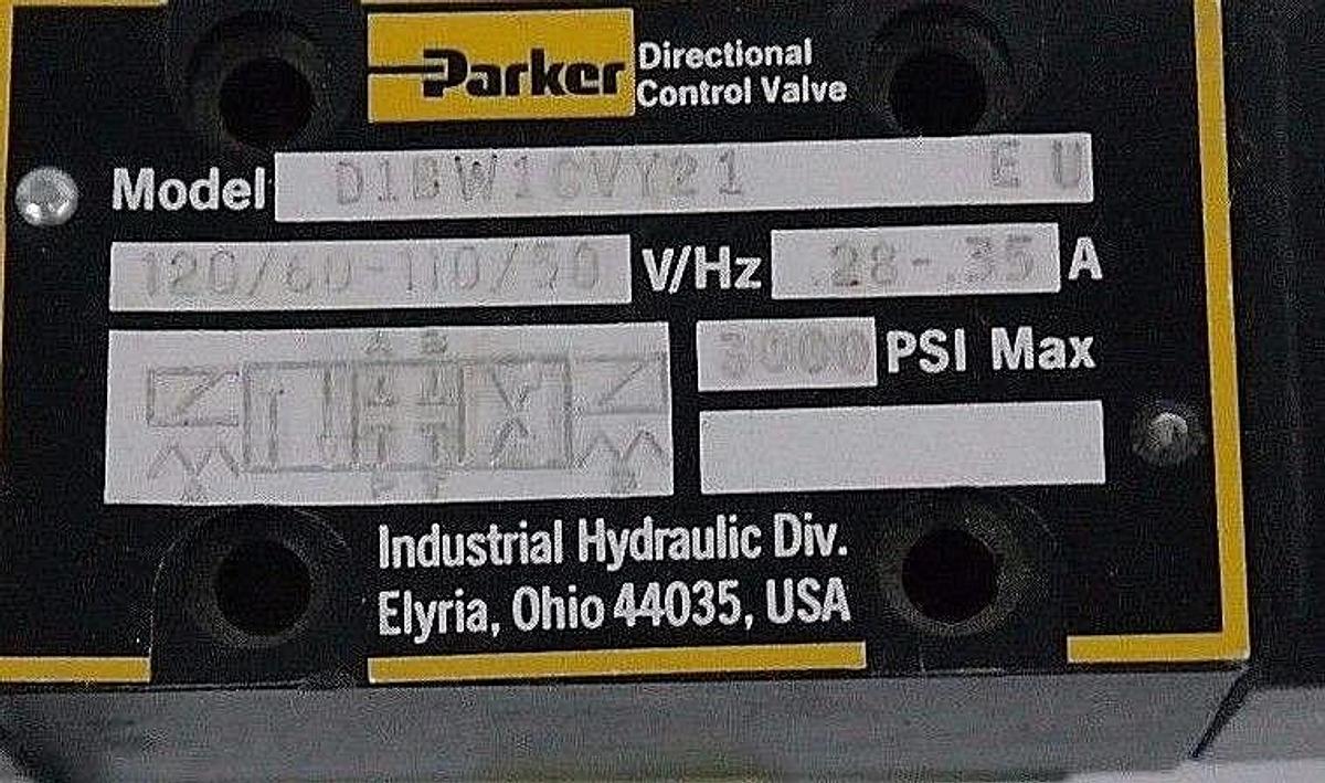 NEW PARKER D1BW1CVY21 DIRECTIONAL VALVE D1BW1CVY21EU