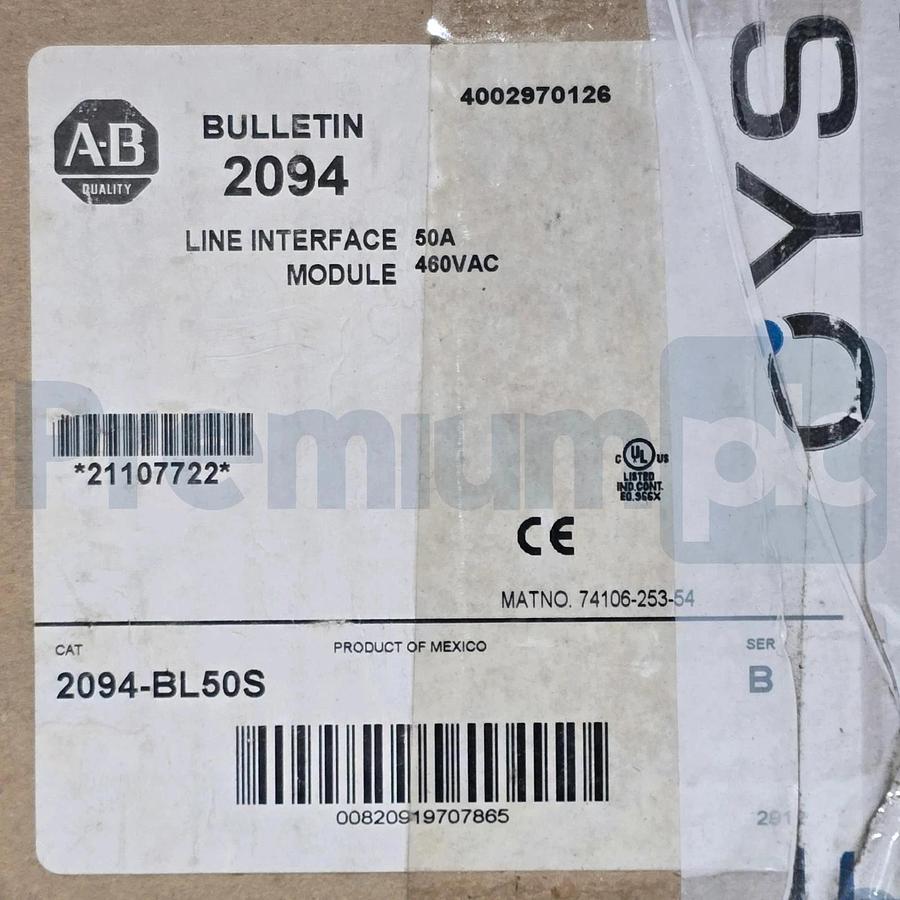 Open Pre-Owned Allen Bradley 2094-BL50S /B Kinetix 6000 Line Interface Module